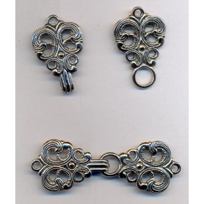 Norske hgter - poleret slvfarvet