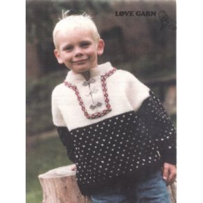 Barnesweater m/ bnd og hgter