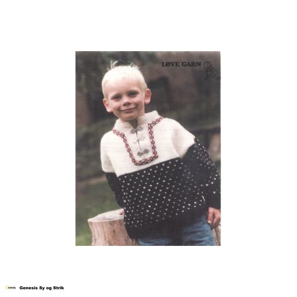 Barnesweater m/ bnd og hgter