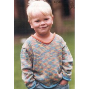 Barnebluse med rullekanter