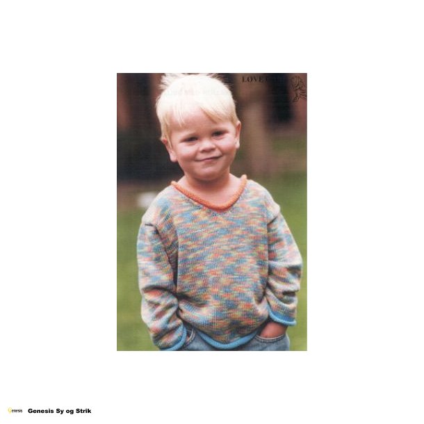 Barnebluse med rullekanter