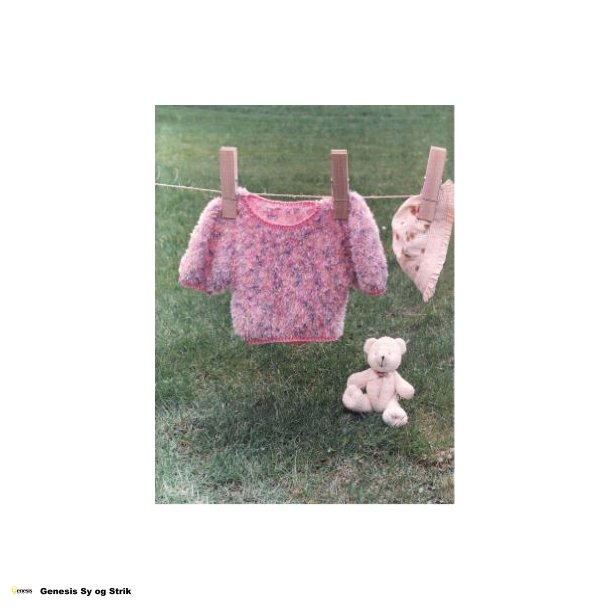 Plume bluse m/kanter i bommuld