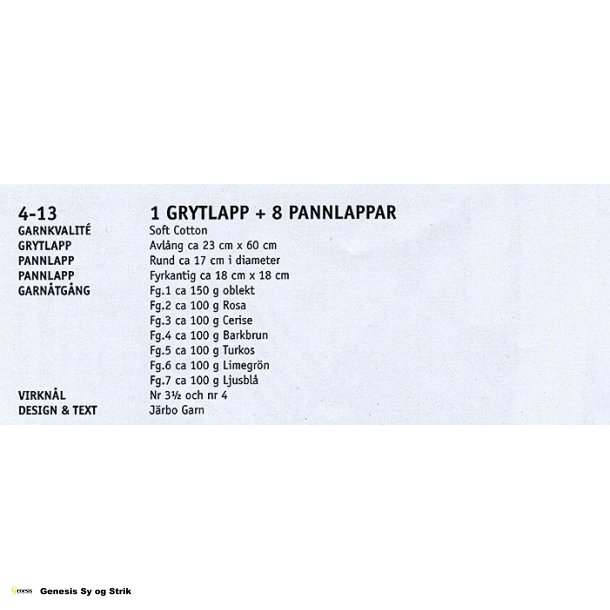 Grytlapp och pannlappar