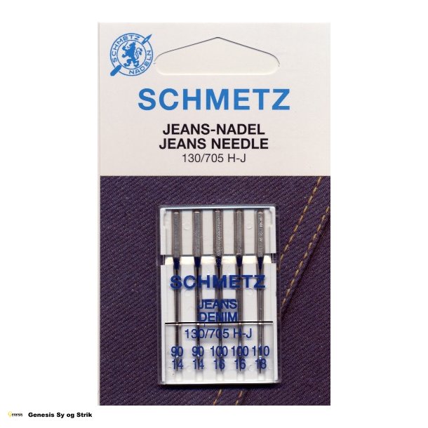 Schmetz maskinnle til jeans ass. str. 90, 100, 110