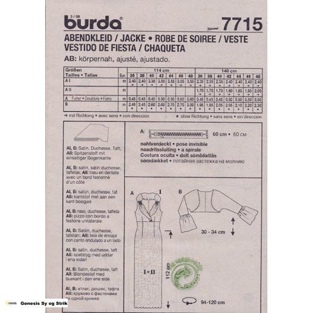 Aftenkjole og bolero