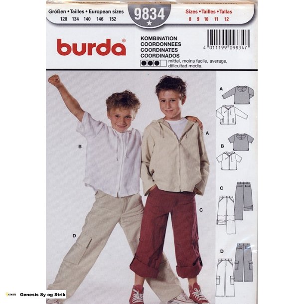 Jakke, trje og bukser