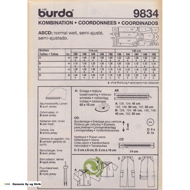 Jakke, trje og bukser