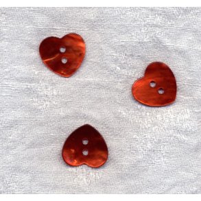 Perlemor hjerte - rustrd