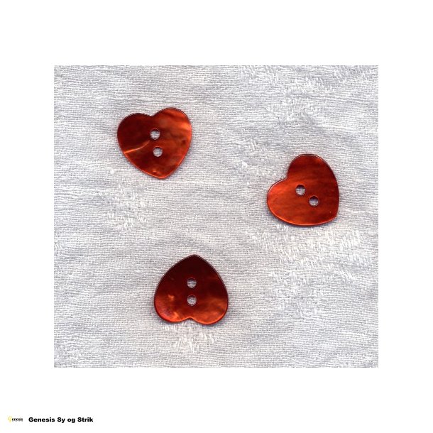 Perlemor hjerte - rustrd