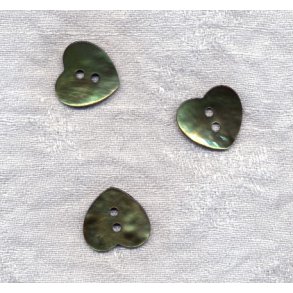 Perlemor hjerte - grn