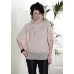 Flagermusbluse med kalvekrs