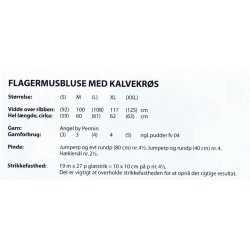 Flagermusbluse med kalvekrs