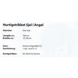 Sjal lavet p hurtigstrikker