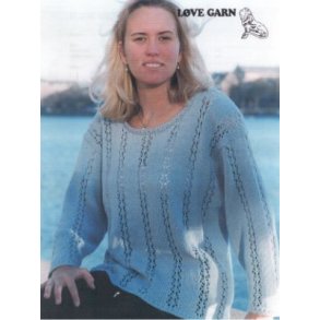 Bluse med lodret hulmnster