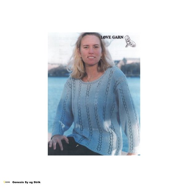 Bluse med lodret hulmnster