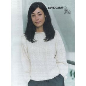 Sweater med strukturmnstre