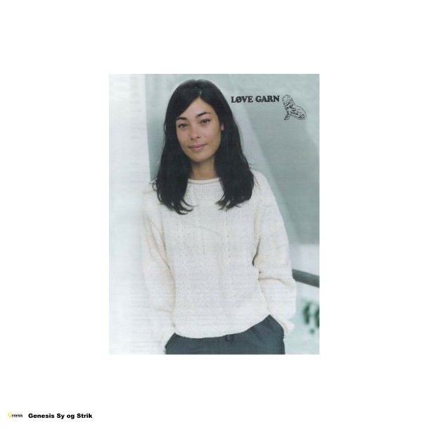 Sweater med strukturmnstre