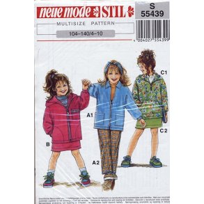 Jakke, bukser og nederdel