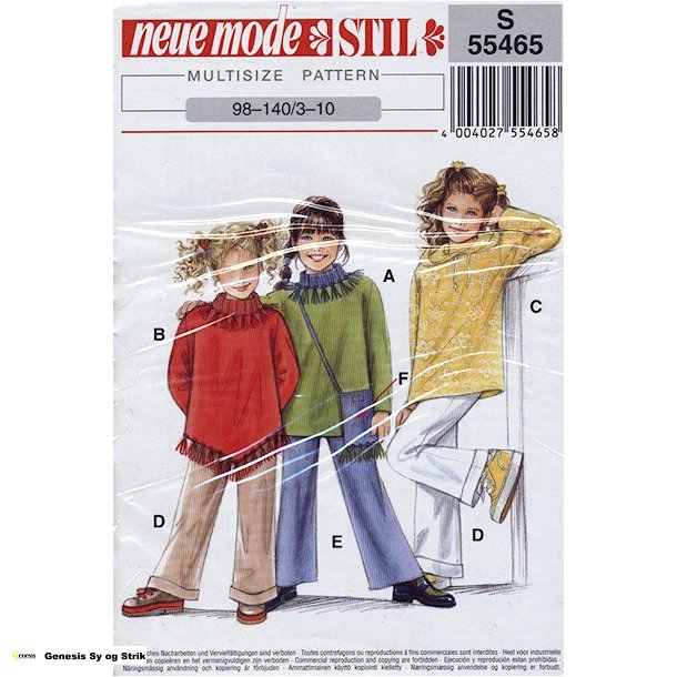 Bluse, bukser og taske