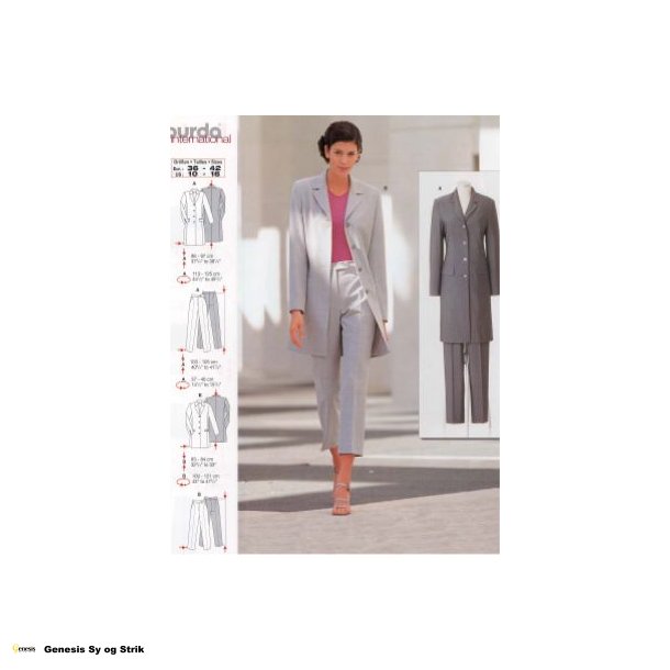 St hvor bde jakke og bukser kan sys i to lngder