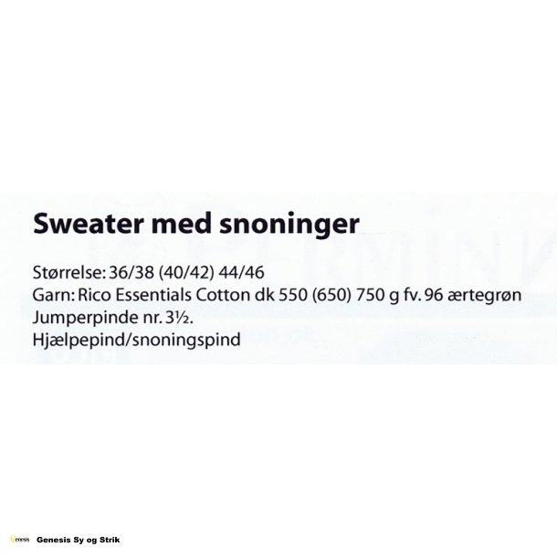 Sweater med snoninger