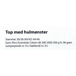 Top med hulmnster