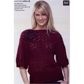 Sweater med hulmnster