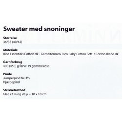 Sweater med snoninger