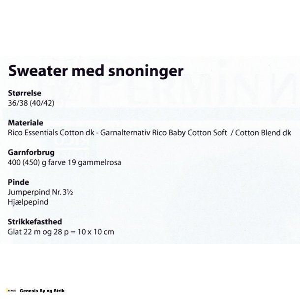 Sweater med snoninger