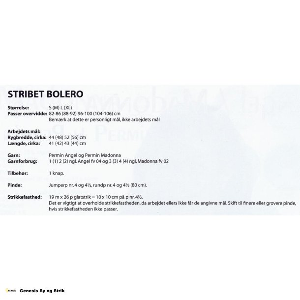 Stribet bolero