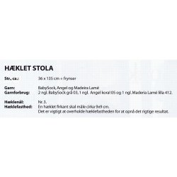 Hklet stola