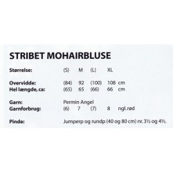 Stribet Mohairbluse