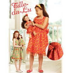 kjole og hrdbnd til piger og deres dukke