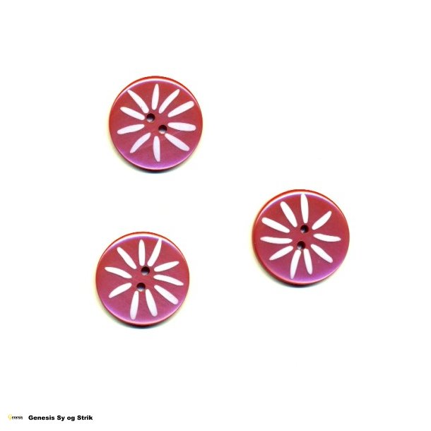 Knap blomst - Stvet mrk pink