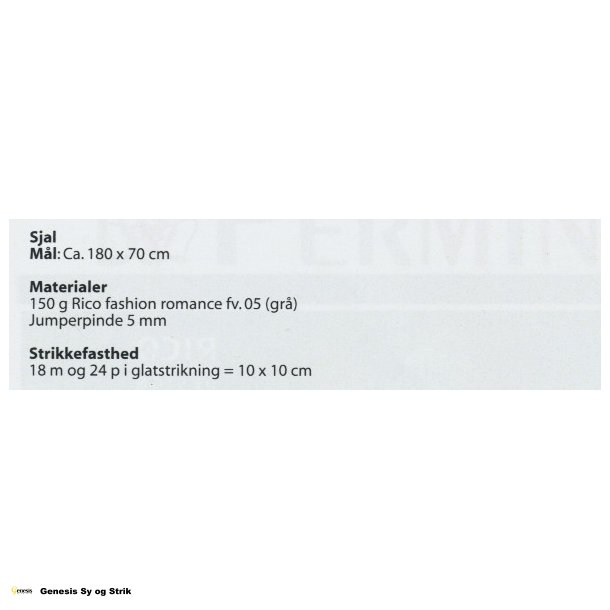 Trekantet sjal og pulsvarmere i hulmnster