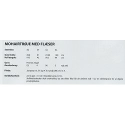 Mohairtrje med flser