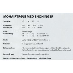 Mohairtrje med snoninger