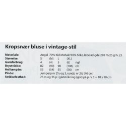 Kropsnr bluse i vintage - stil