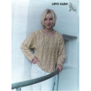 Bluse med lodret hulmnster