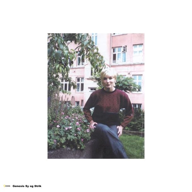 Bluse med Reliefmnster