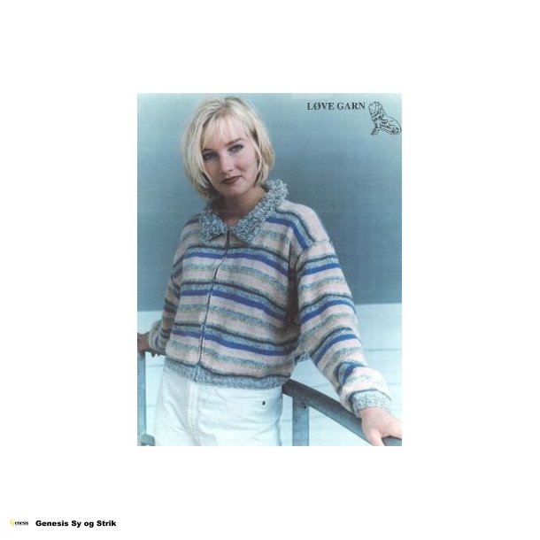 Meleret trje med hklet krave