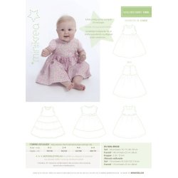Kjole med skrt - Newborn 0 - 9 mdr.