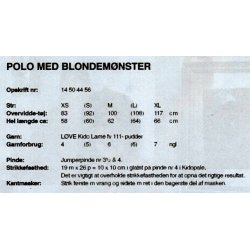 Polo med blondemnster