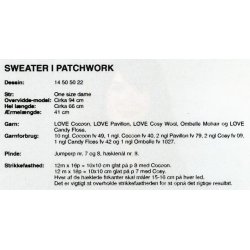 Sweater i patchwork