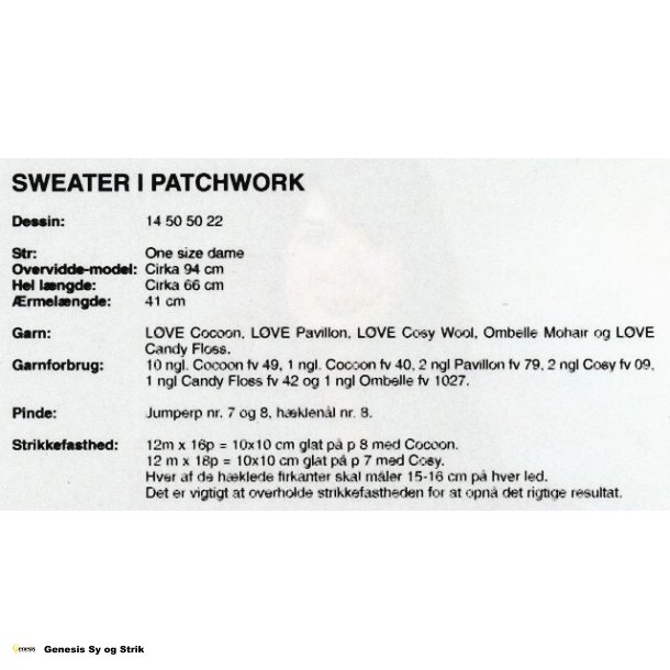 Sweater i patchwork