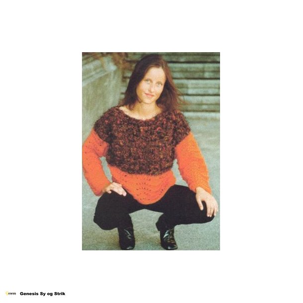 Bluse med "bld" halsudskring