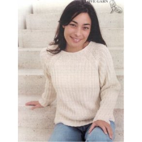 Raglanbluse i snydepatent