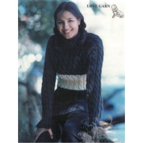 Bluse m/snoninger og hj krave