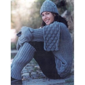 Hue, halstrklde, benvamere og vanter