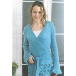 Sl om cardigan med trompetrmer